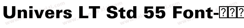 Univers LT Std 55 Font字体转换